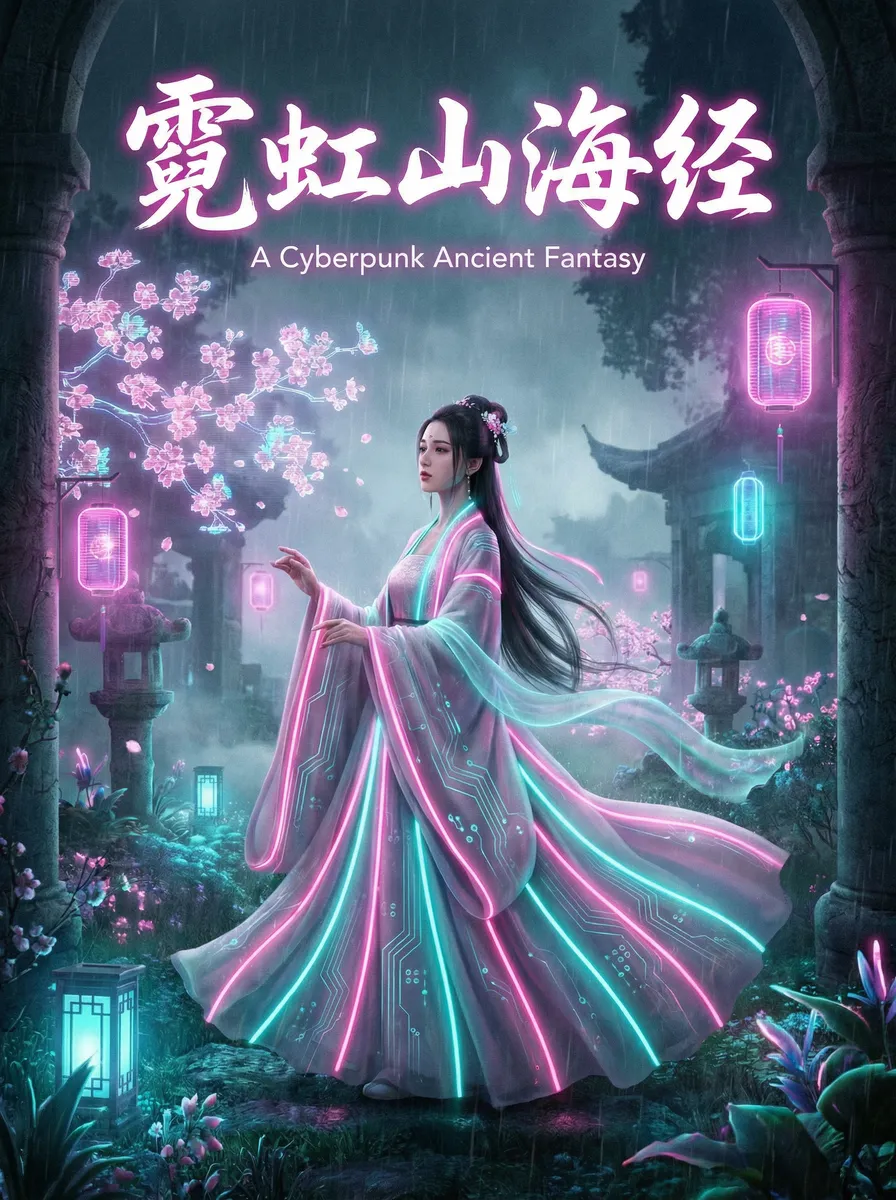 经典肥岳乱小说 古风奇缘短剧 - 霓虹山海经海报